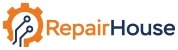 Repairhouse Logo Witte omlijning
